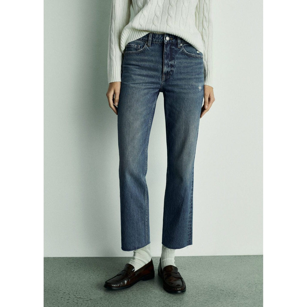 Jean Blanca Droit Crop
