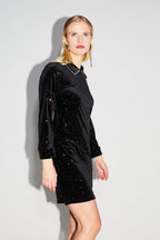La Robe Courte Luna Velours Cosmic