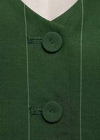 Gilet De Costume À Fines Rayures