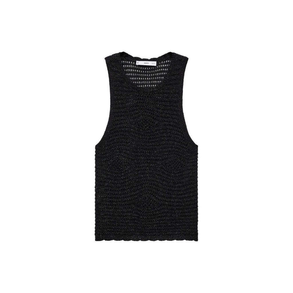 Top Lurex Maille Ajourée