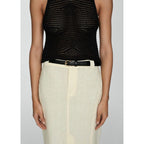 Top Lurex Maille Ajourée