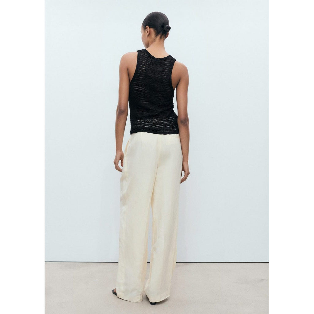 Top Lurex Maille Ajourée