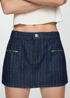 Minijupe En Jean Coutures