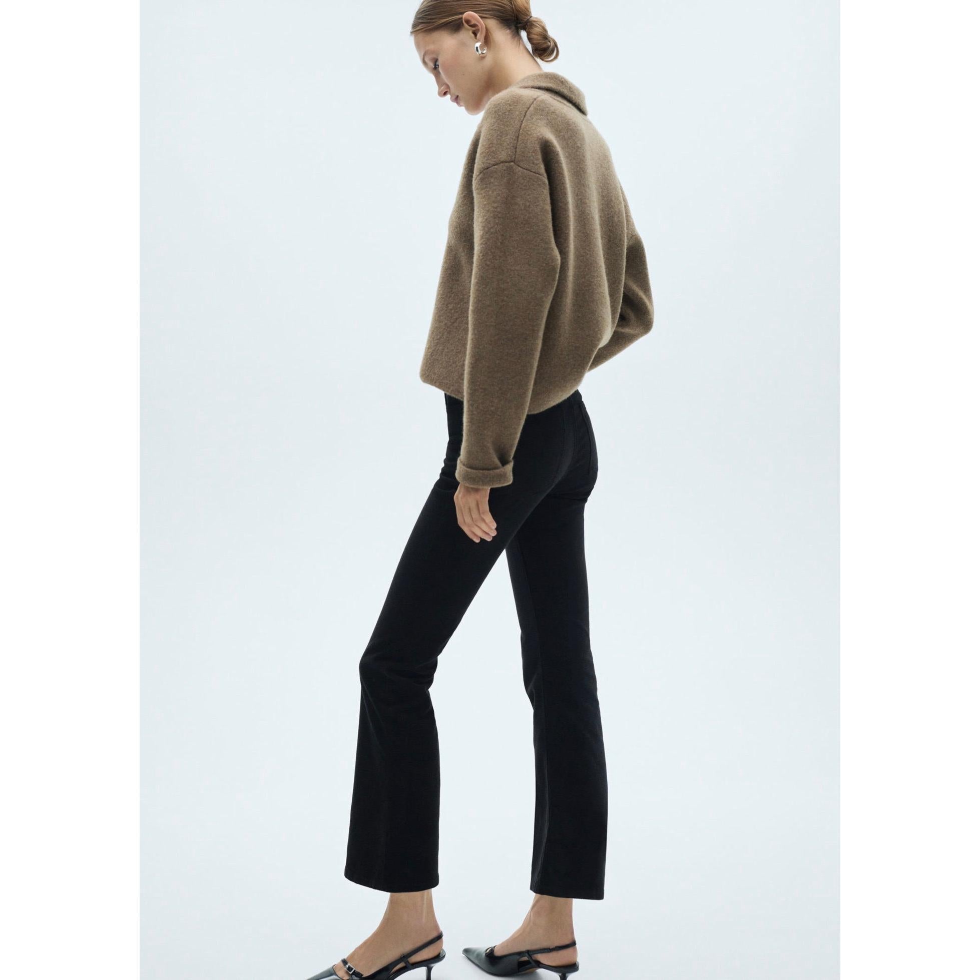 Jean Sienna Flare Crop Velours Côtelé
