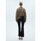 Jean Sienna Flare Crop Velours Côtelé