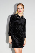La Robe Courte Luna Velours Cosmic