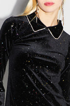 La Robe Courte Luna Velours Cosmic