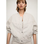 Blouson En Jean Rayures