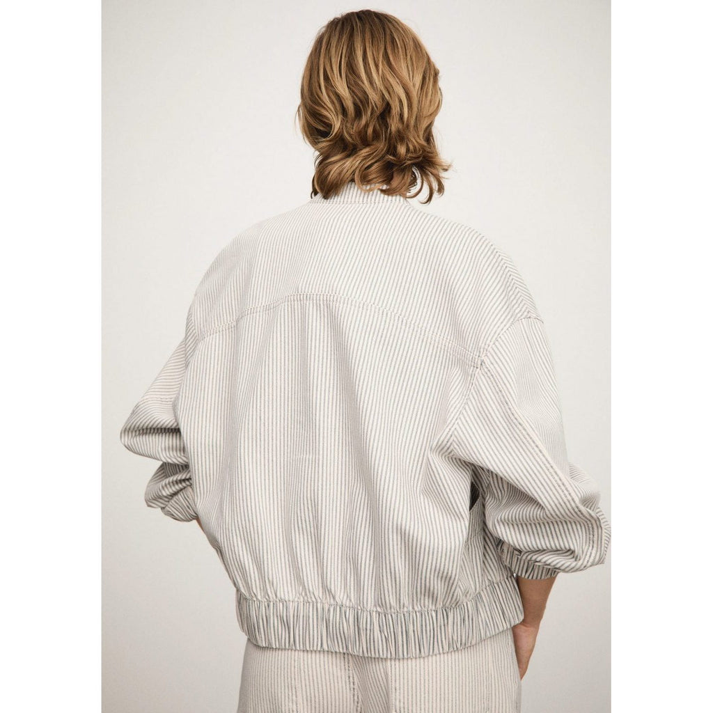 Blouson En Jean Rayures