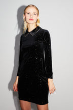 La Robe Courte Luna Velours Cosmic