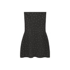 Robe Maille Détail Strass
