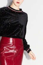 Le Sweatshirt Mila Velours Cosmic