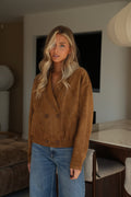 Veste Suédée Charly - Camel