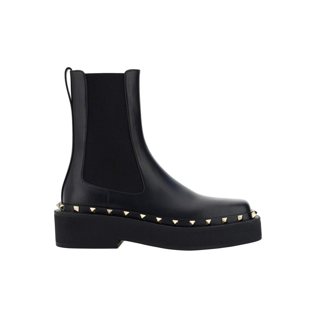 Bottes - Valentino Garavani Rockstud M-Way Ankle  - Black