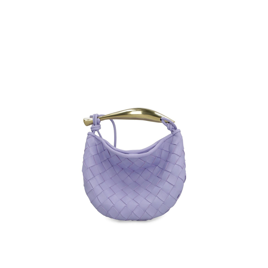 Bottega Veneta Mini Sardine Leather Crossbody Bag - Lilac - Femme