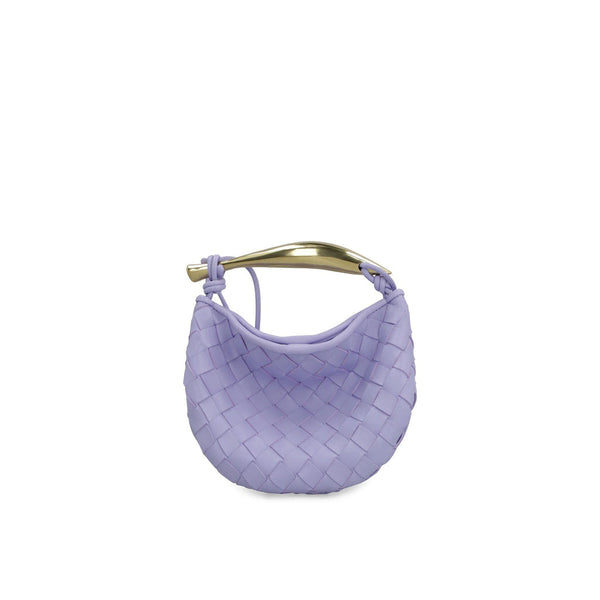 Bottega Veneta Mini Sardine Leather Crossbody Bag - Lilac - Femme
