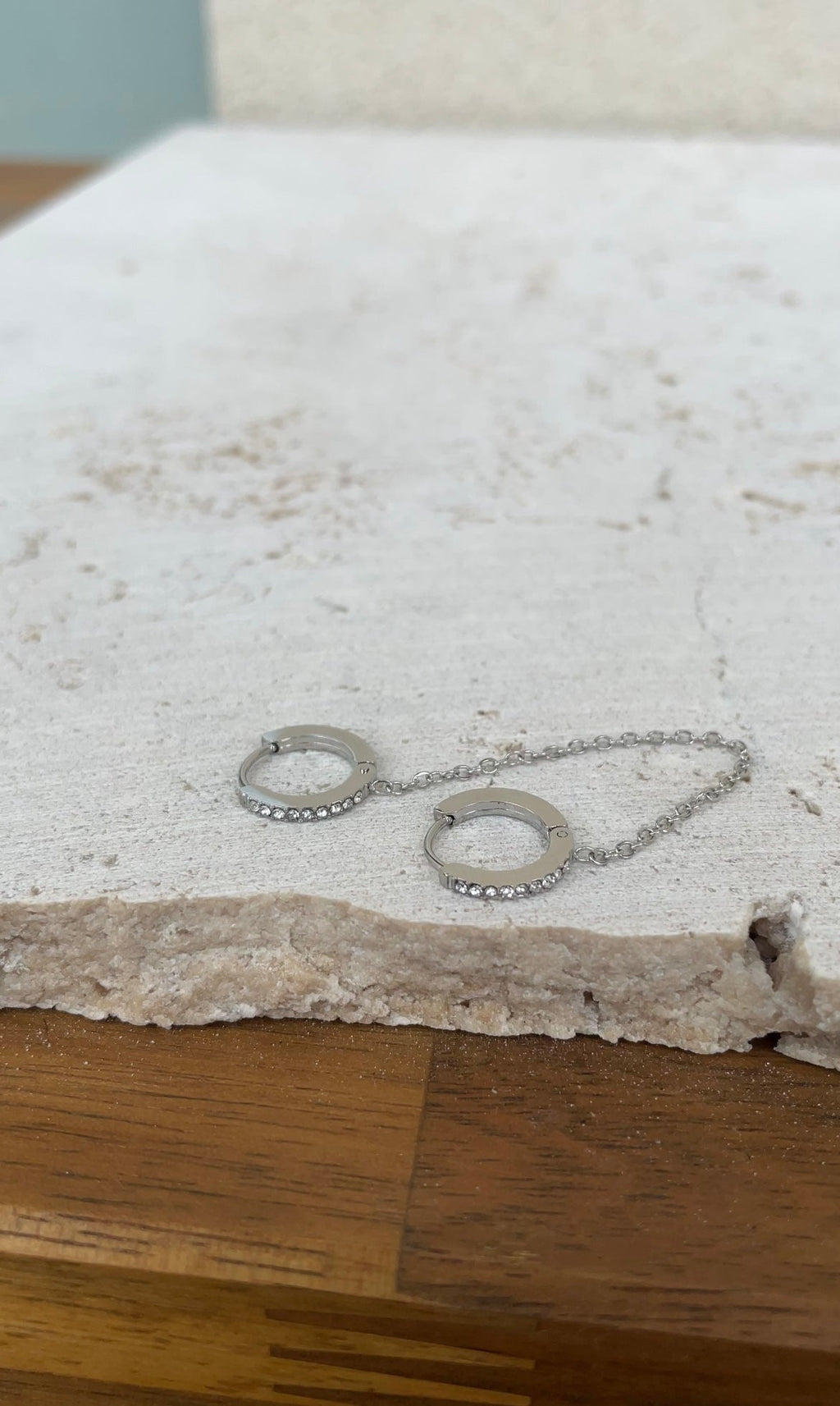 Boucles D'Oreilles Mono Strass Earring
