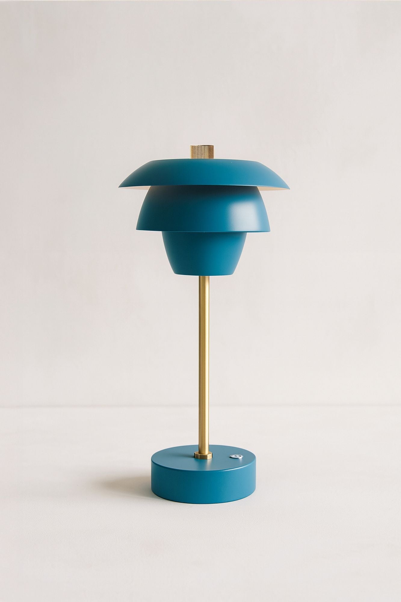 Moxy - Lampe A Poser Design Rechargeable - Bleu/Doré