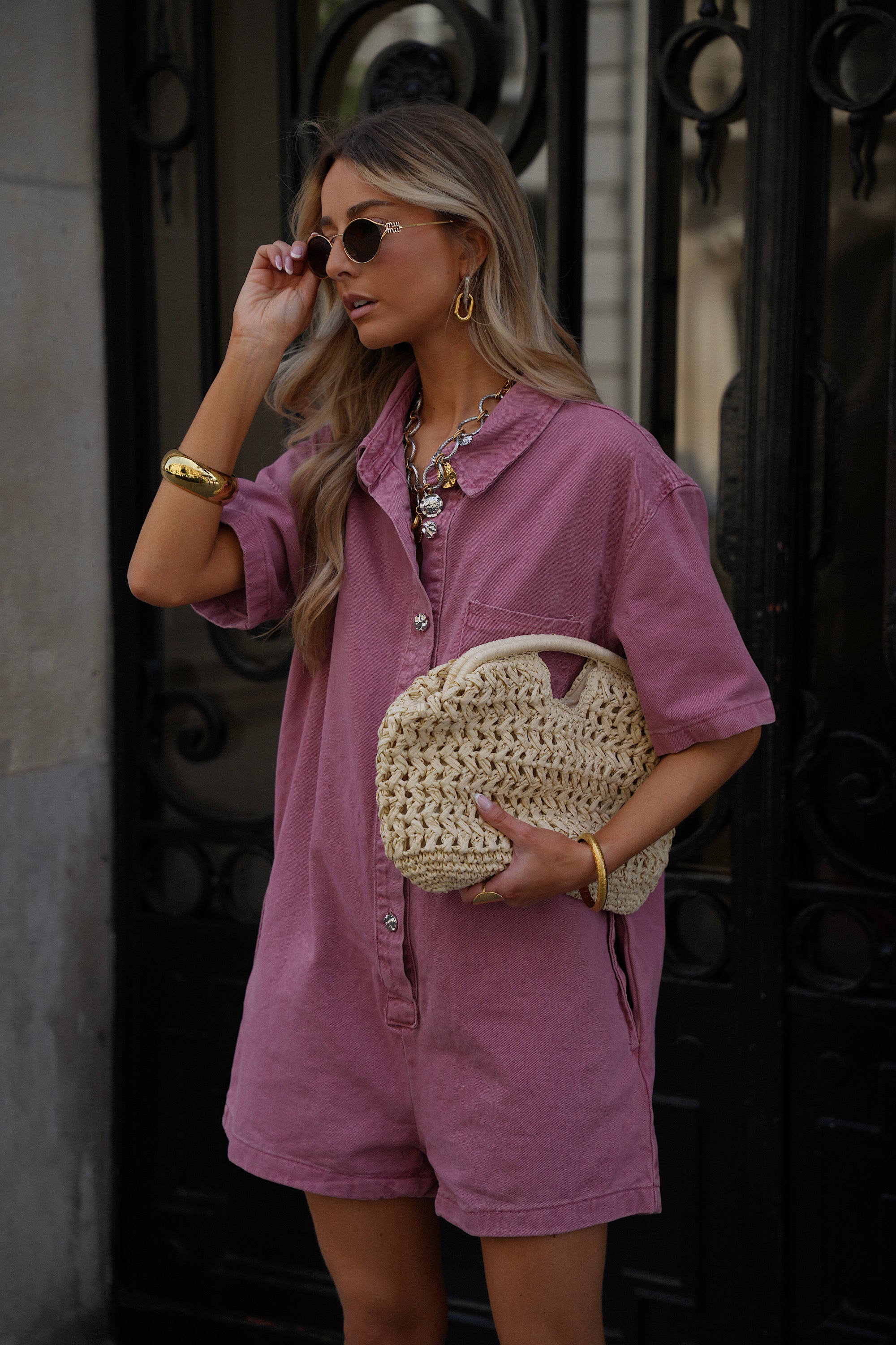 Sac En Paille Maria - Beige