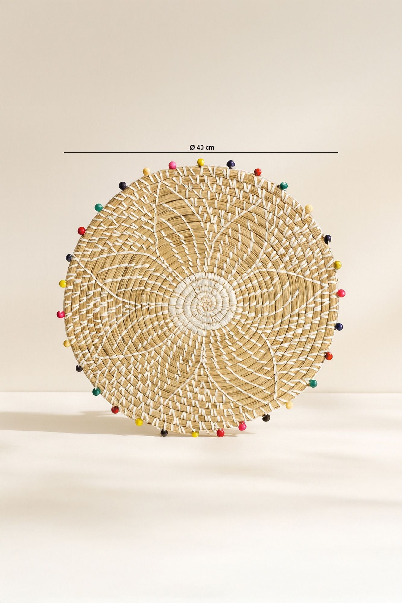 Milos - Panier Rond - Jonc De Mer/Bois