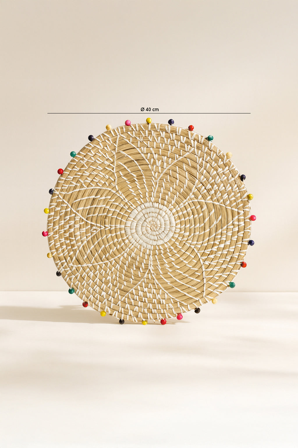 Milos - Panier Rond - Jonc De Mer/Bois