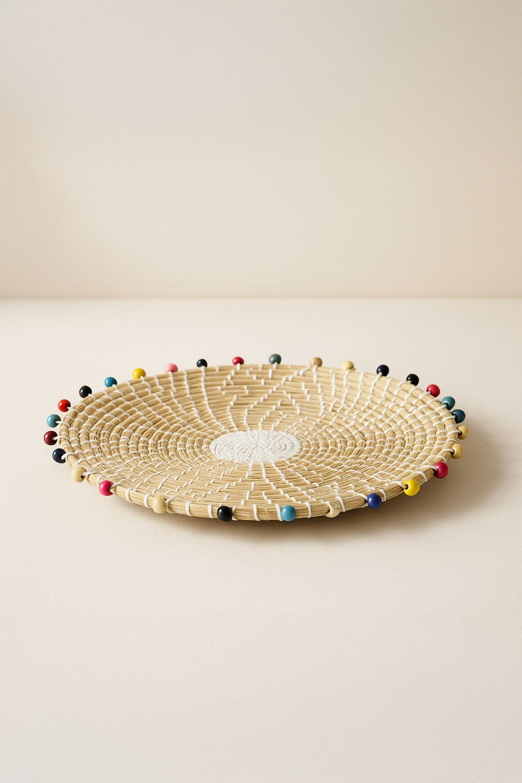 Milos - Panier Rond - Jonc De Mer/Bois