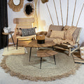 Serifos - Tapis Rond - Fibres Naturel/Mendong