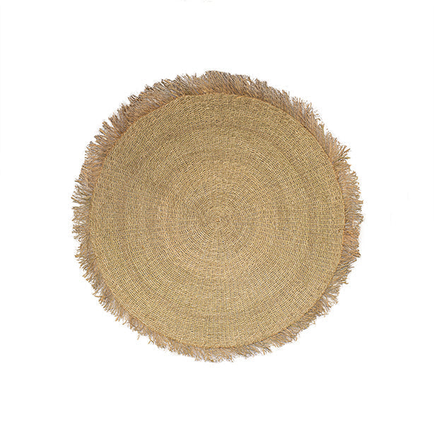 Serifos - Tapis Rond - Fibres Naturel/Mendong