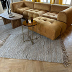 Altay - Tapis - Coton/Jute/Cuir - Taupe