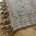 Altay - Tapis - Coton/Jute/Cuir - Taupe