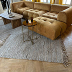 Altay - Tapis - Coton/Jute/Cuir - Taupe
