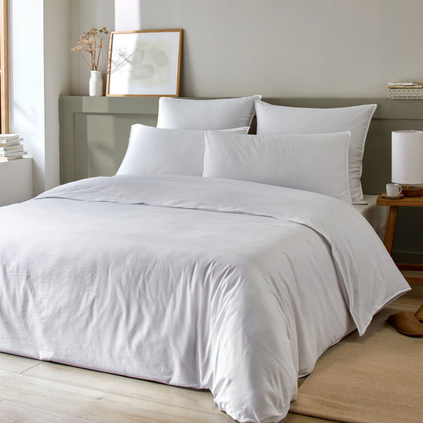 Parure De Lit (Hc + To) - Coton & Bambou - Blanc