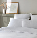 Parure De Lit (Hc + To) - Coton & Bambou - Blanc