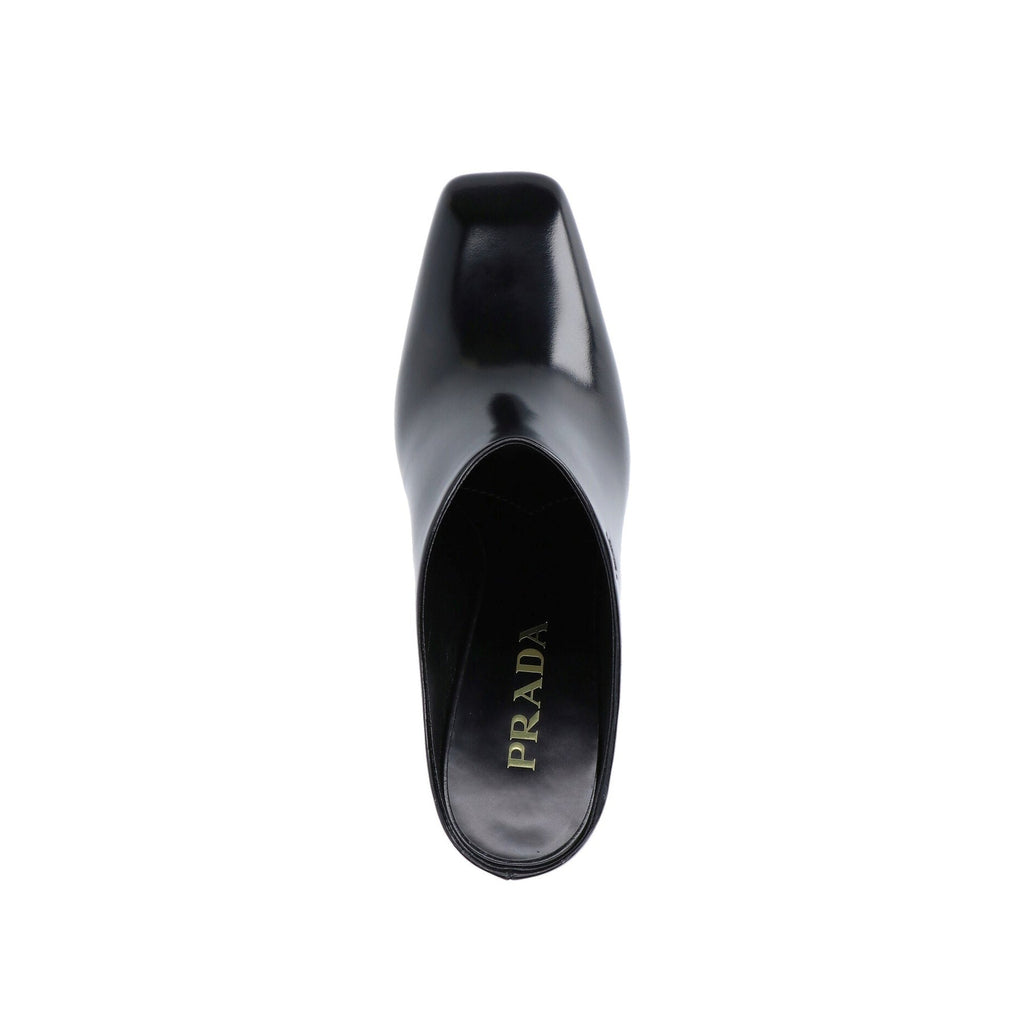Mules - Prada Leather Mules 85Mm - Black