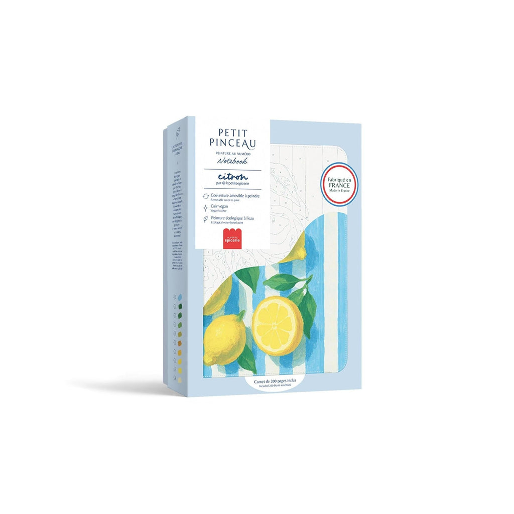 Carnet À Peindre - Notebook Peinture Au Numéro - Petit Pinceau - Citrons