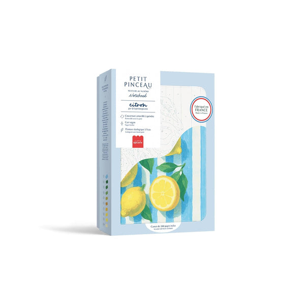 Carnet À Peindre - Notebook Peinture Au Numéro - Petit Pinceau - Citrons