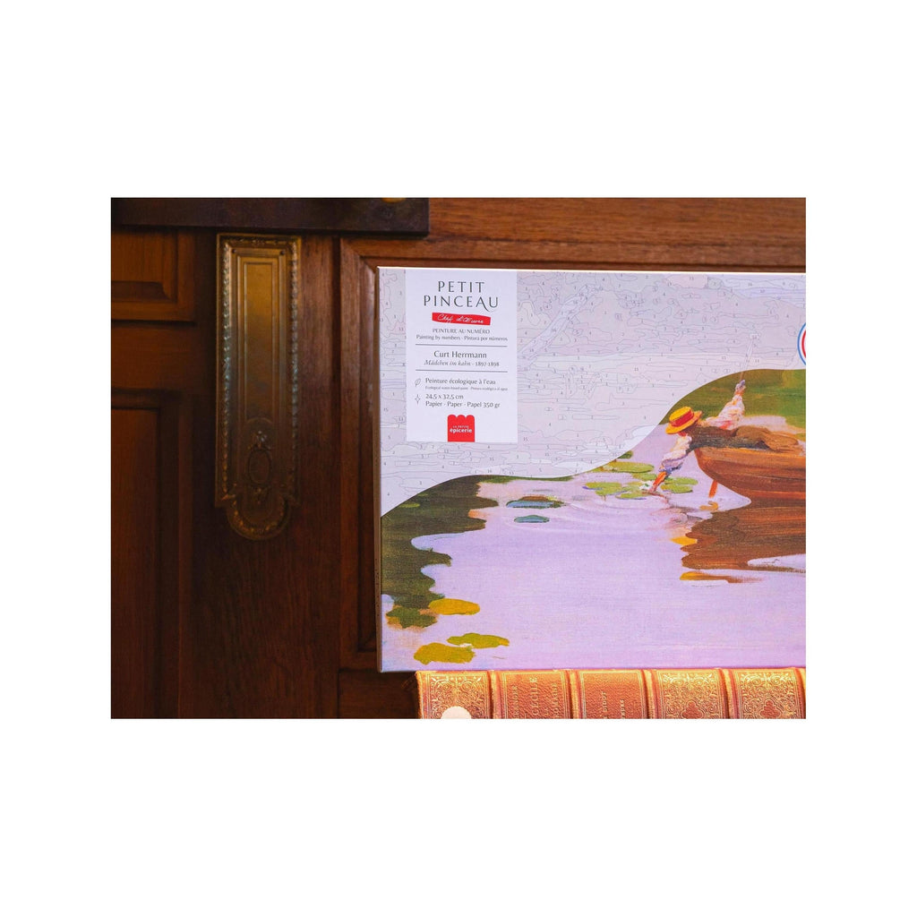 Coffret Peinture Au Numéro - Petit Pinceau - Mâdchen Im Kahn, Curt Herrmann