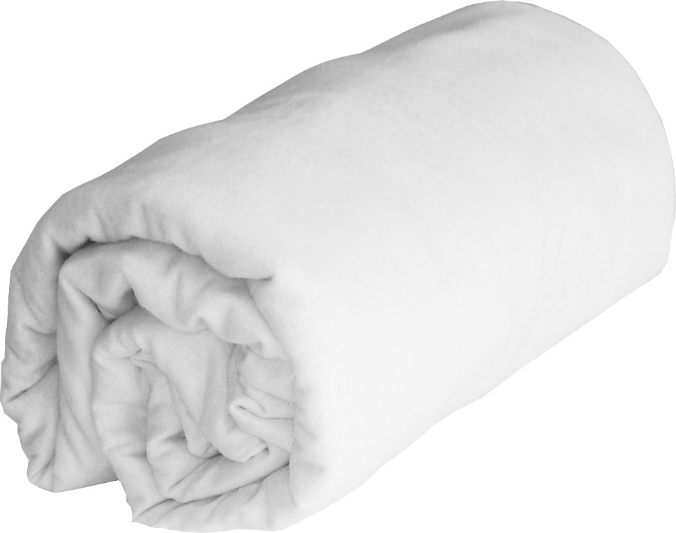 Drap Housse - 100% Flanelle De Coton - Orea - Blanc