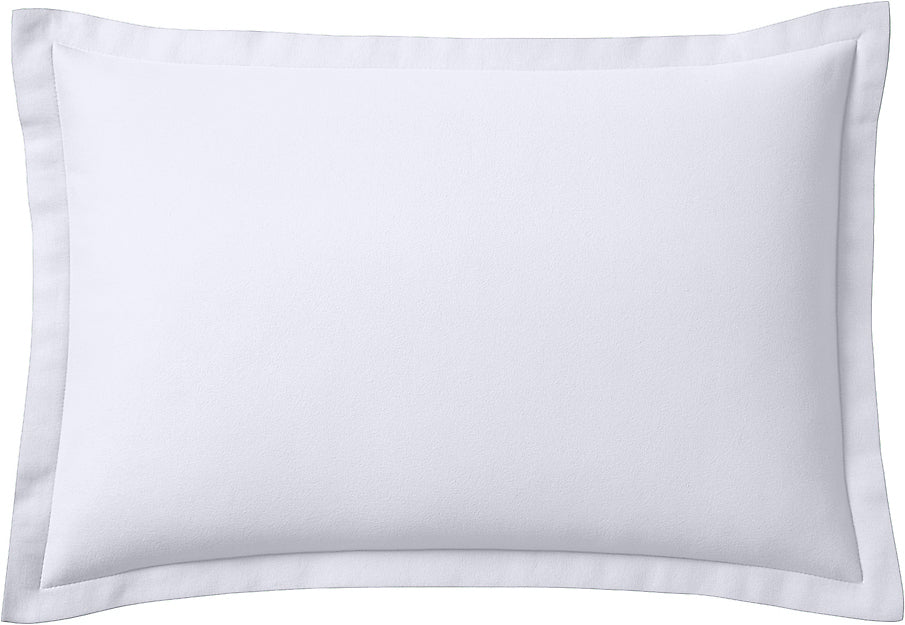 Taie D'Oreiller - 100% Flanelle De Coton - Orea - Blanc