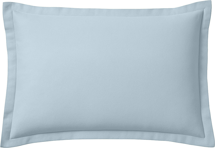 Taie D'Oreiller - 100% Flanelle De Coton - Orea - Bleu