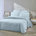 Housse De Couette - 100% Flanelle De Coton - Orea - Bleu