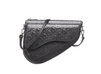 Christian Dior Saddle Boxy Pouch Crossbody Bag Oblique Embossed Calfskin Product Image