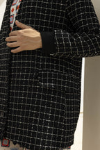 Le Bomber Leonard En Tweed Sirocco Noir