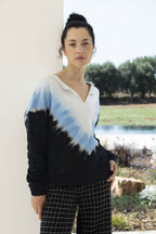 Le Sweatshirt Paolo Tie And Dye Noir