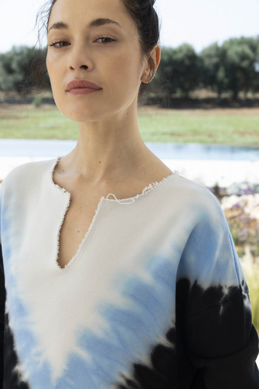 Le Sweatshirt Paolo Tie And Dye Noir