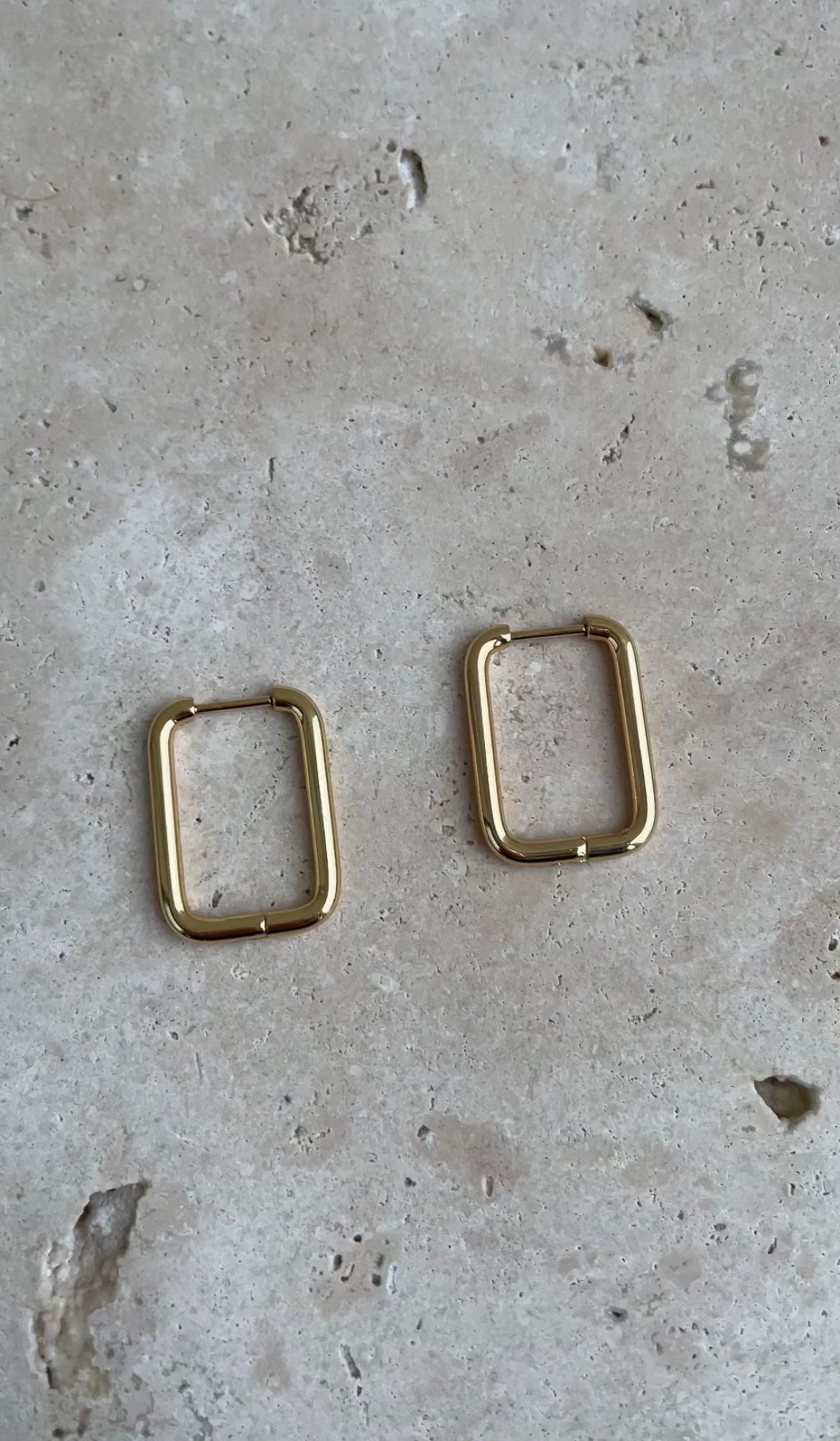 Boucles D'Oreilles Thin Rectangular