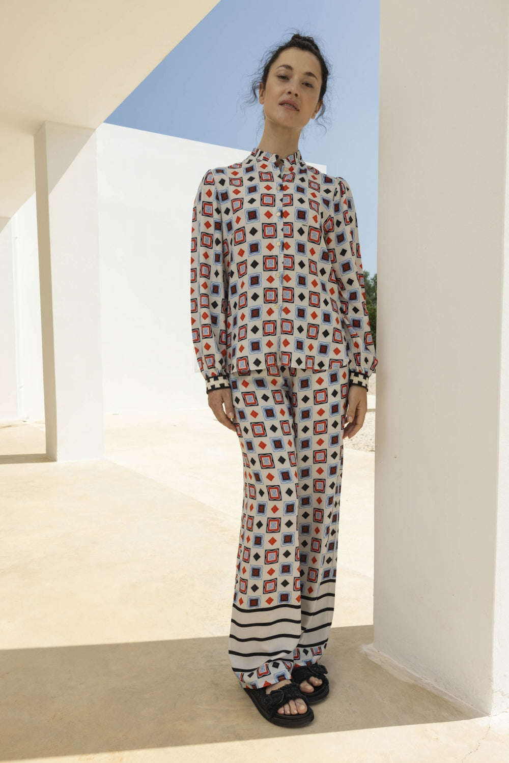 Le Pantalon Tracy Imprimé Foulard