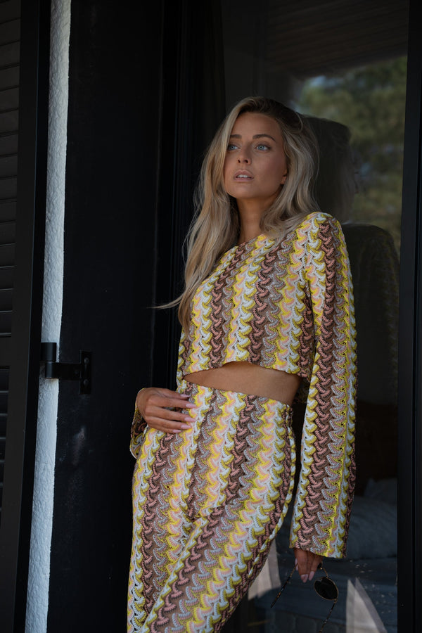 Blouse Brodée Yolande - Jaune