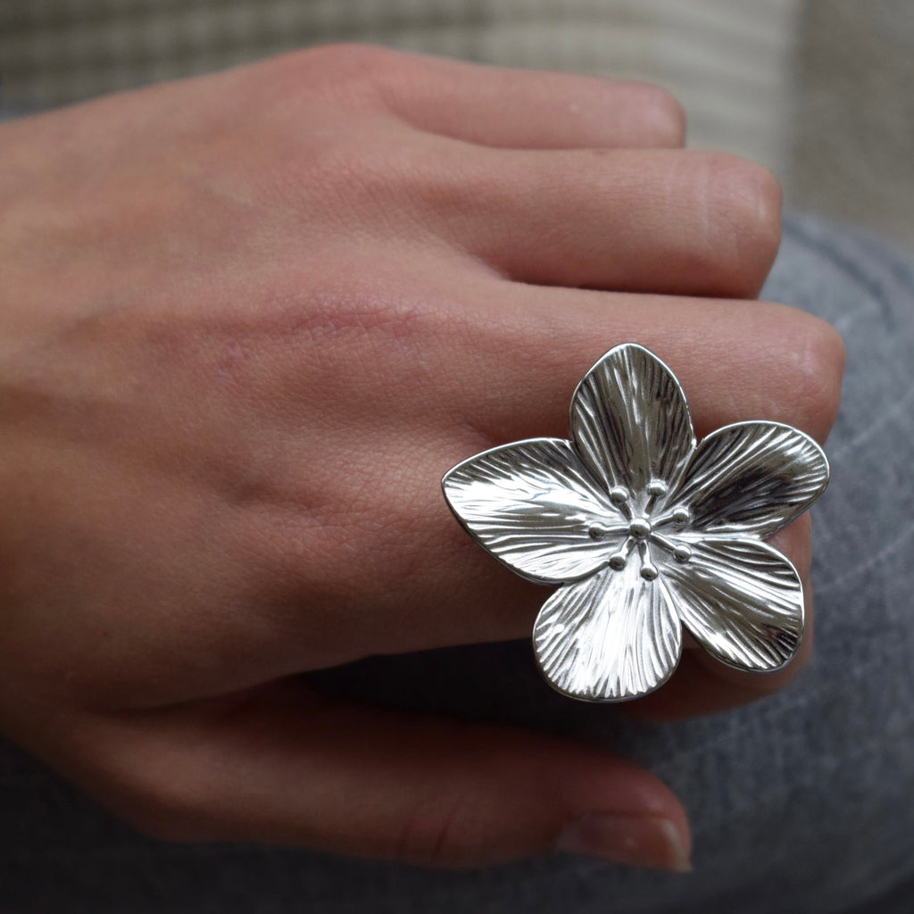 Bague Flor Plata