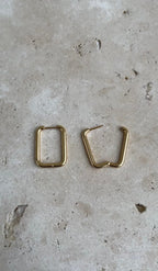 Boucles D'Oreilles Thin Rectangular